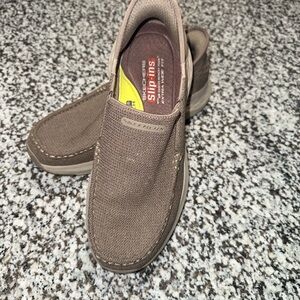 Skechers Men's Tan Slip-Ins Loafers 9.5WW